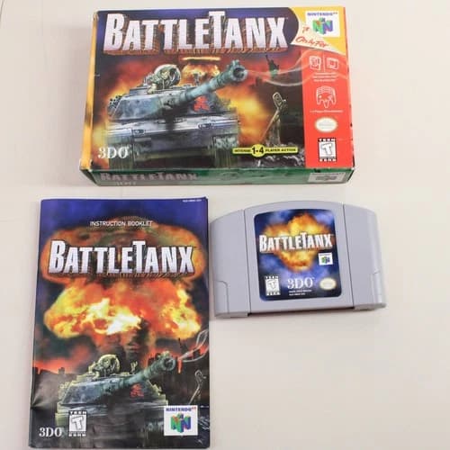 BattleTanx Nintendo 64 1998 Box Manual Complete CIB N64