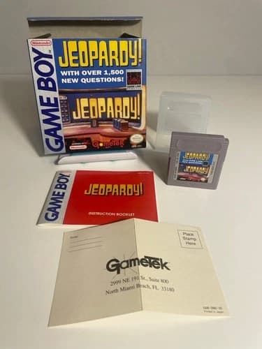 Jeopardy! Nintendo Gameboy Authentic Complete w Reg Card Excellent