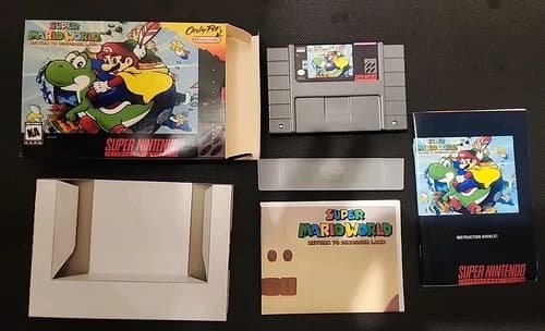 Super Mario World: Return to Dinosaur Land SNES Timewalk Games Complete CIB!!!