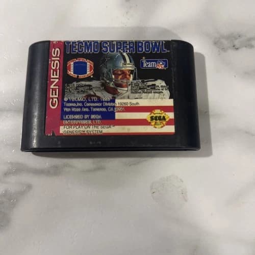 Tecmo Super Bowl (Sega Genesis, 1993) CARTRIDGE ONLY