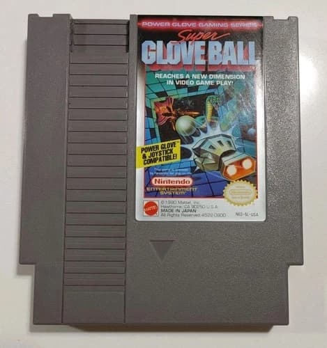 Super Glove Ball NES Nintendo Loose Cart Excellent Condition Tested And Working