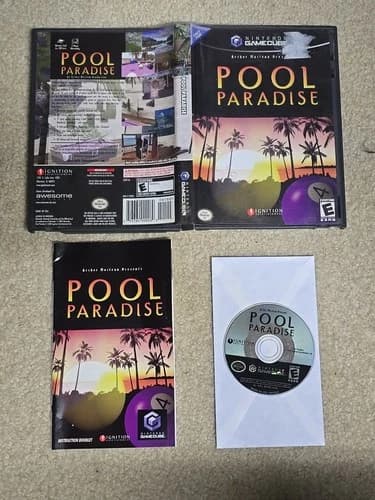 Pool Paradise (Nintendo GameCube, 2004) CIB COMPLETE TESTED