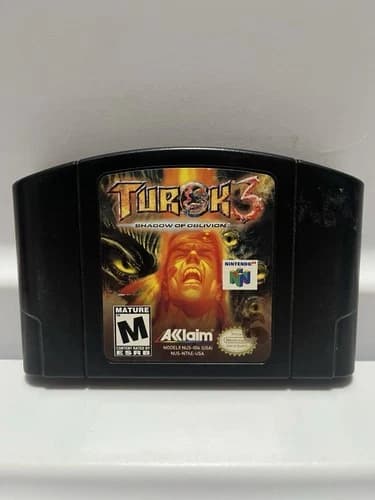 Turok 3 Shadow of Oblivion Nintendo 64 N64 Cartridge Only Authentic - Tested