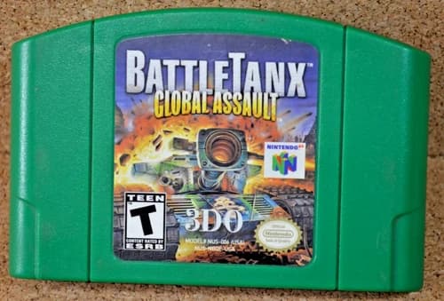 N64 BattleTanx Global Assault Green Cartridge