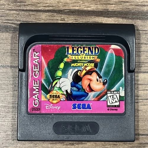 Legend Of Illusion Starring Mickey Mouse Sega Game Gear Cartridge Only Disney