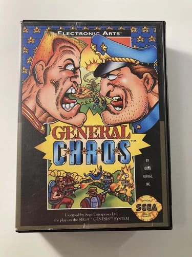General Chaos Sega Genesis 1993 CIB Complete Game Manual Box - Up to 4 Players!!