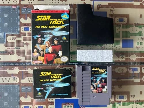 NES Nintendo Star Trek The Next Generation CIB Complete in Box GENUINE TESTED