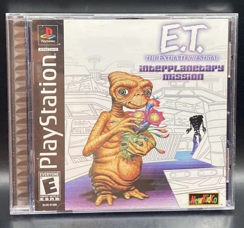 E.T. Interplanetary Mission PlayStation 1 PS1 Used Authentic Tested Please Read