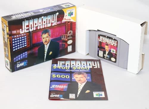 Jeopardy! N64 Nintendo 64 Complete CIB Authentic! GREAT Condition! Very Nice!