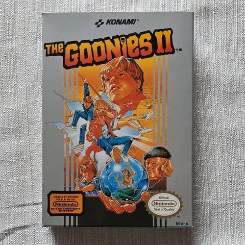 The Goonies II 2 NES Complete in Box CIB Nintendo NES Konami Tested