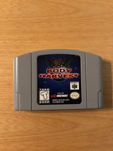 Body Harvest N64 Nintendo 64 AUTHENTIC AND TESTED Game