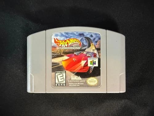 Hot Wheels Turbo Racing Nintendo 64 Video Game N64 Racing Tested Working