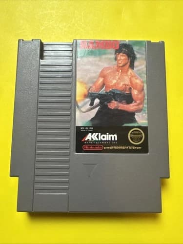 RAMBO Nintendo NES 1988 Authentic Acclaim Cartridge ONLY Tested Working