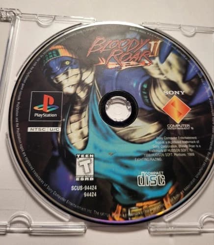 Bloody Roar II 2 PS1 (Sony PlayStation 1, 1997) Disc Only