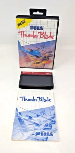 Thunder Blade (Sega Master System) Complete IN BOX CIB fast shipping