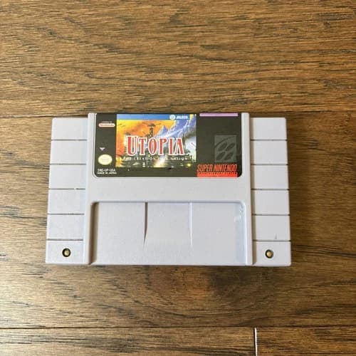 Utopia The Creation of a Nation Super Nintendo SNES Cartridge Only