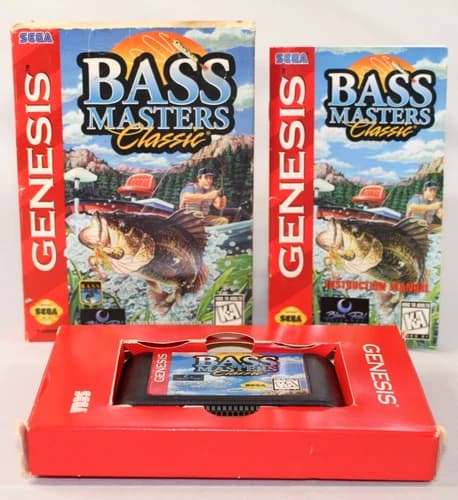 Bass Masters Classic Sega Genesis Complete CIB Good Condition! NICE!
