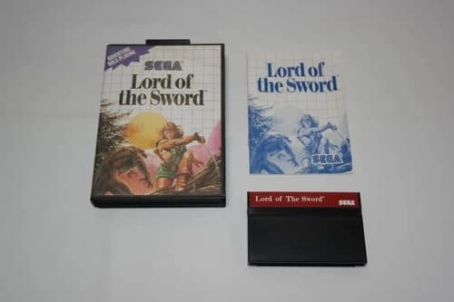 Sega Master System Lord of the Sword Game CIB Tested/Works .