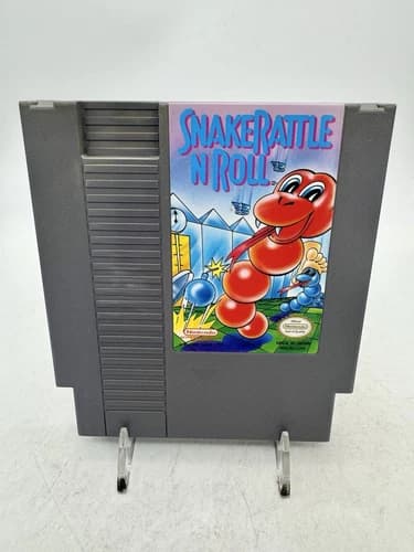 Snake Rattle N Roll (Nintendo NES Game, 1990) Game Cartridge Only - Tested