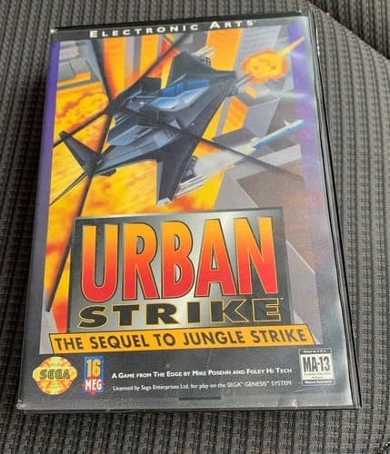 Urban Strike Sega Genesis Game Complete With Manual Electronic Arts 1993