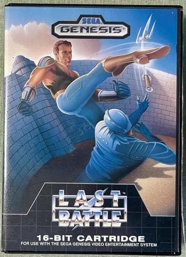 Last Battle Sega Genesis Complete Game Tested/Working