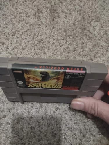 Super Godzilla Nintendo SNES Game Cartridge Only Tested authentic