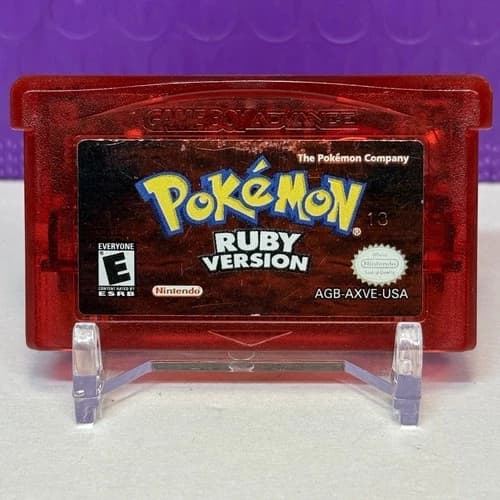 Pokemon Ruby Version GBA [Authentic – New Battery] Gameboy Advance Cartridge