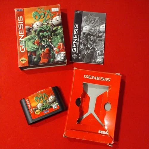Ooze (Sega Genesis, 1995) with Box and Manual - works