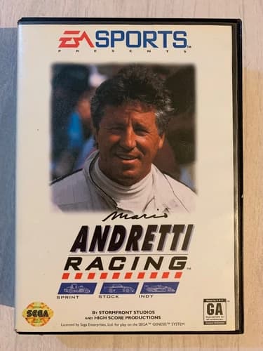 Mario Andretti Racing (Sega Genesis, 1994) CIB COMPLETE