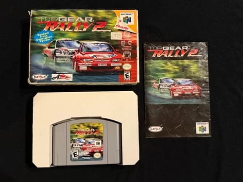 Top Gear Rally 2 (Nintendo 64, 1999) Box Manual Complete CIB N64