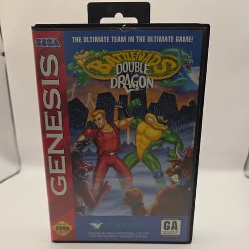 Battletoads/Double Dragon: The Ultimate Team (Sega Genesis, 1993) complete cib