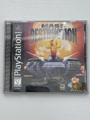 Mass Destruction (Sony PlayStation 1, 1997) W/ Manual CIB PS1 Tested