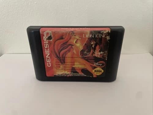 The Lion King Sega Genesis Disney 1994 Tested Fast Shipping