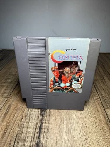 Nintendo NES CONTRA Tested & Working Authentic 1988 Konami Game Cartridge