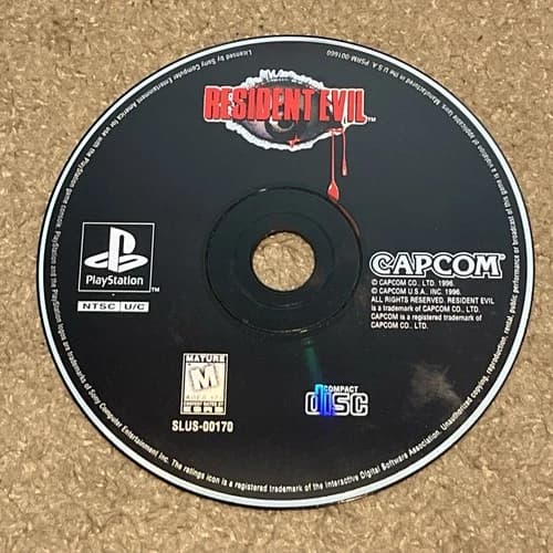 Resident Evil PS1 Sony PlayStation 1 Disc Only Tested