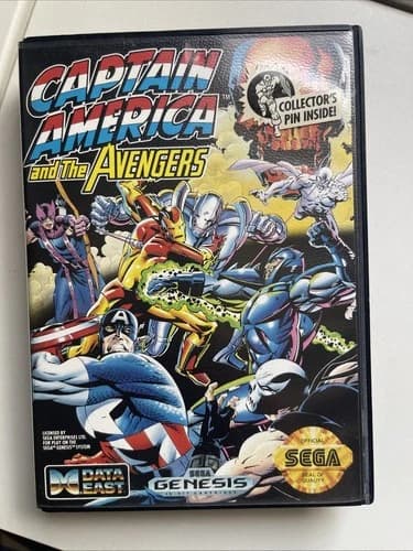 Captain America and the Avengers (Sega Genesis, 1992) CIB Tested & Working