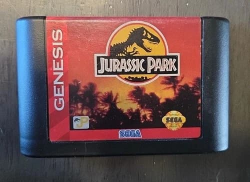 Jurassic Park (Sega Genesis, 1993) Authentic Cartridge Only TESTED/WORKS!!