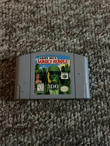N64 Army Men Sarges Heroes Tested Working