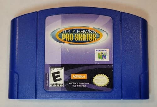 1999 Tony Hawk's Pro Skater Nintendo 64 N64 Video Game Cartridge Only OEM Cart