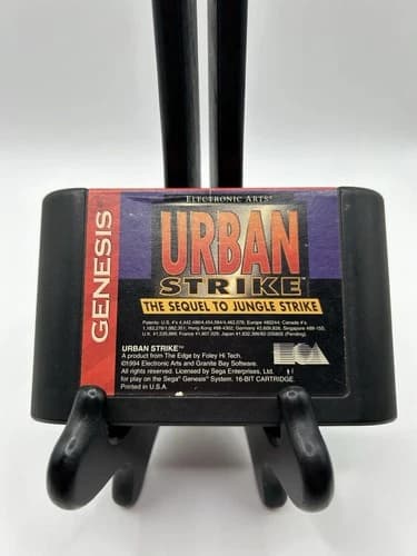 Vintage Urban Strike Sega Genesis Game Cartridge 1994 Electronic Arts Tested