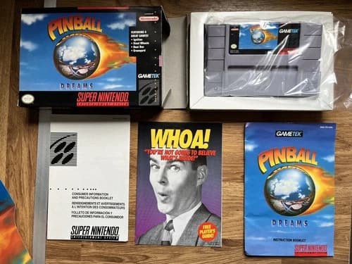 Pinball Dreams SNES NTSC-U/C version. Mint condition.