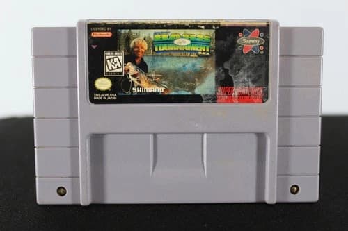 Super Nintendo (SNES) Jimmy Houston's Bass Tournament U.S.A. Cartridge Tested