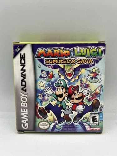 Mario And Luigi Superstar Saga Nintendo Game Boy Advance Complete CIB