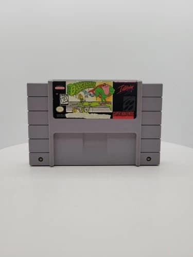 Boogerman: A Pick And Flick Adventure Super Nintendo SNES Authentic Tested Loose