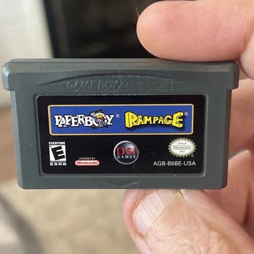 Gameboy Advance GBA Paperboy Rampage - Original and tested Free Ship