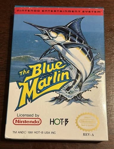 Blue Marlin (Nintendo NES, 1992) COMPLETE CIB Authentic