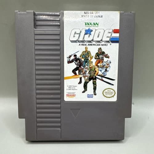 Nintendo NES G.I. Joe A Real American Hero Tested & Working Authentic 1990 Taxan