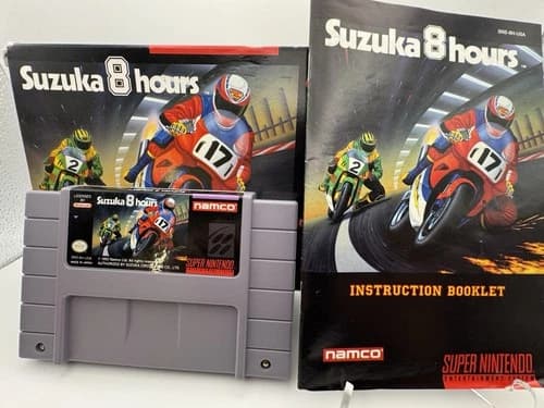 Suzuka 8 Hours (Super Nintendo SNES, 1993) CIB | Complete | Tested