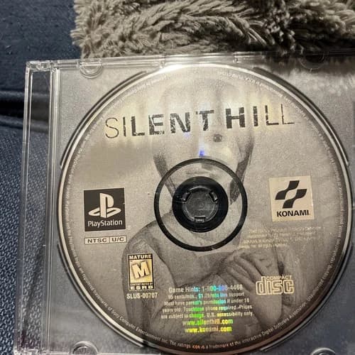 Silent Hill PlayStation 1 PS1 Authentic Disc and Back Cover Tested and Working