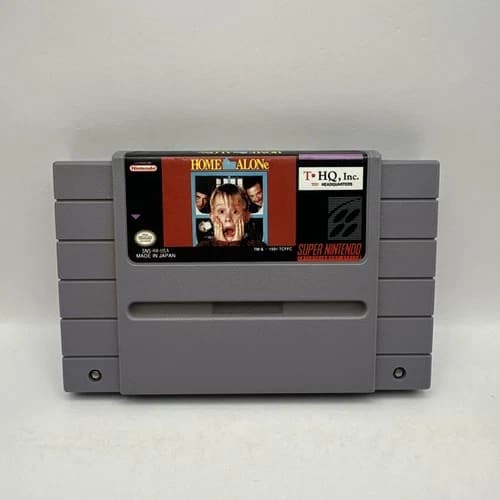 Home Alone Super Nintendo SNES 1992 Excellent Game Cartridge THQ
